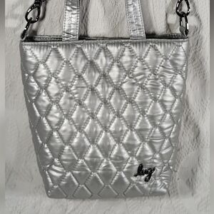 Lug Silver Quilted Tip Toe Mini Bag